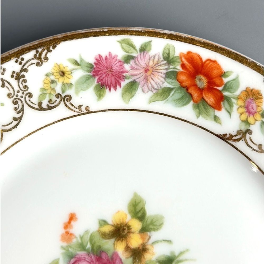 Vintage Rosenthal Bavaria The Dresden Porcelain Bouillon Cup & Saucer Floral - Picture 8 of 13